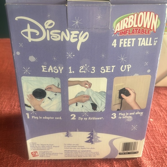 Gemmy Disney Airblown Inflatable 3.5ft Winnie the Pooh 2005 - Picture 2 of 2